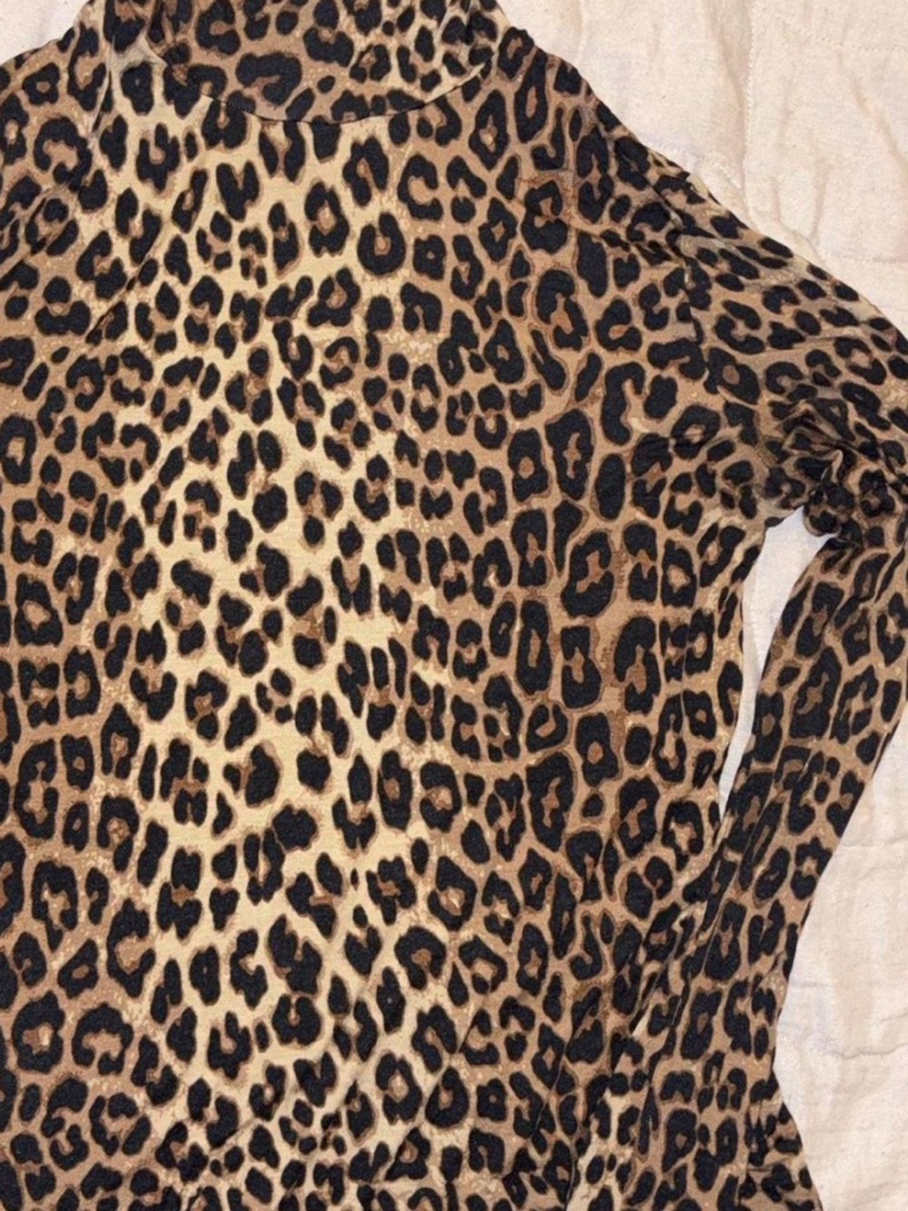 H&M Leopard Print Top in Brown and Black